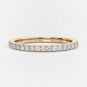 0.25 TCW Round Cut Lab Grown Diamond Wedding Band Gift For woman Mapple Gems